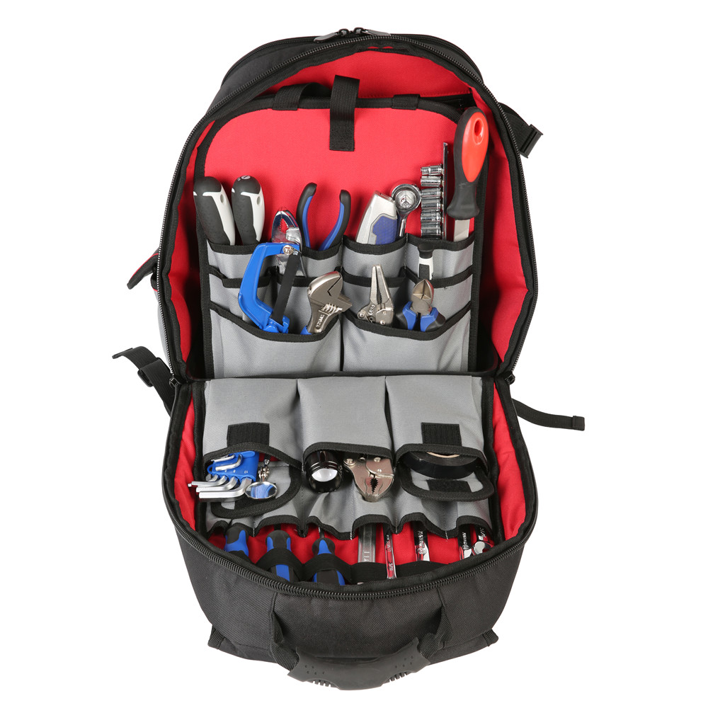 60+ pockets tool backpack