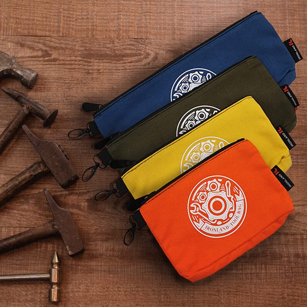Klein Tools 5141 Canvas Zipper Bags, 4-Pack