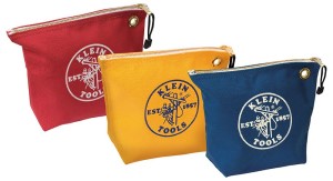 Zipper Bags, Assorted Canvas Tool Pouches, 3-Pack